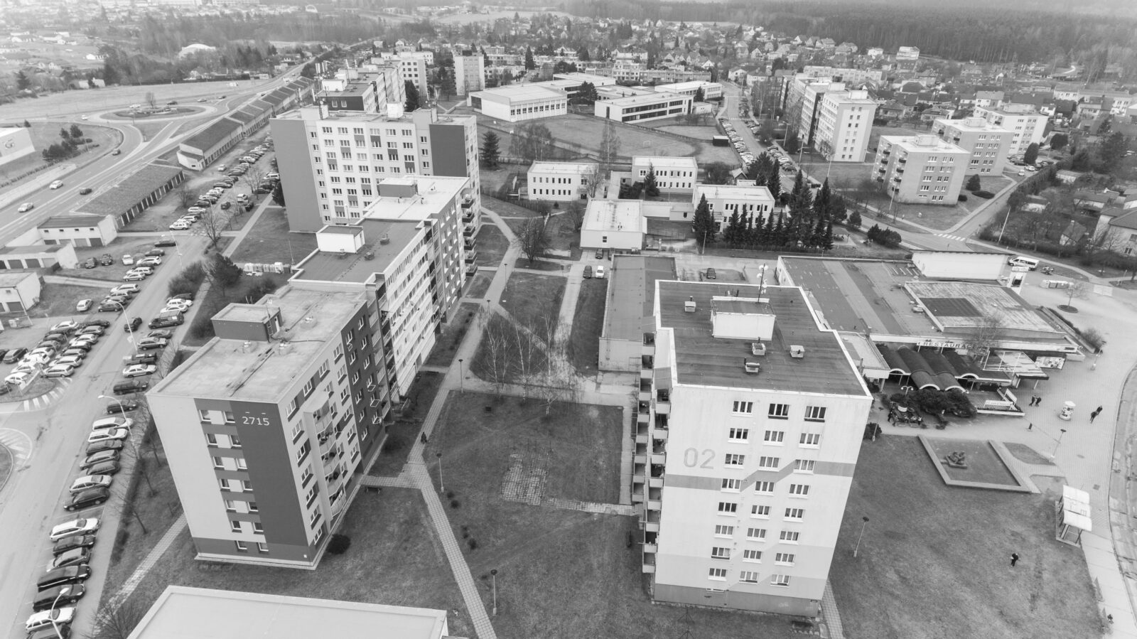 důkaz o sídlišti nad lužnicí sídliště sojčák tábor galerie současnost dron