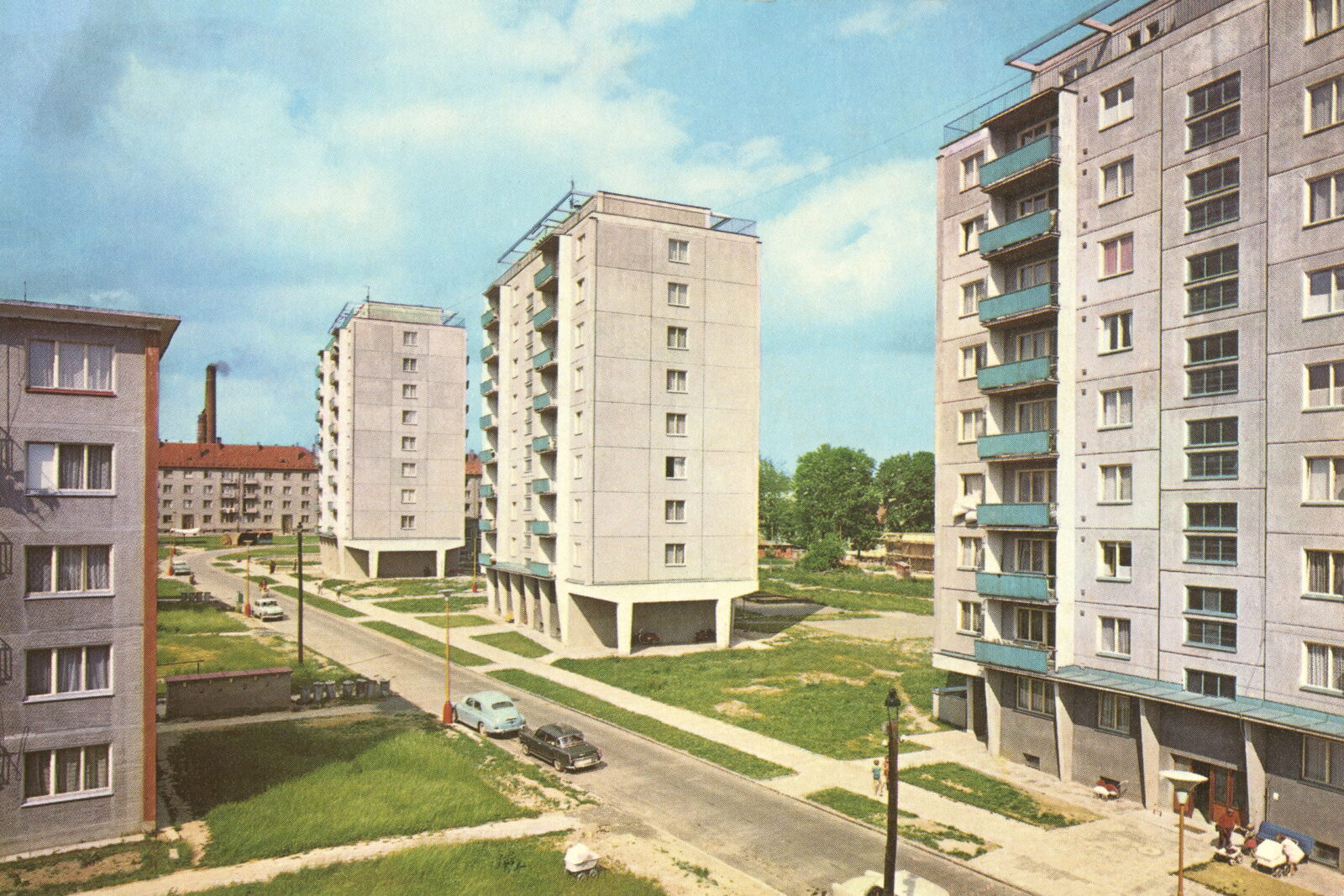 POHLEDOS Pohlednice Pohled Panelák Paneláky Sídliště Bruntál Pionýrská Ulice
