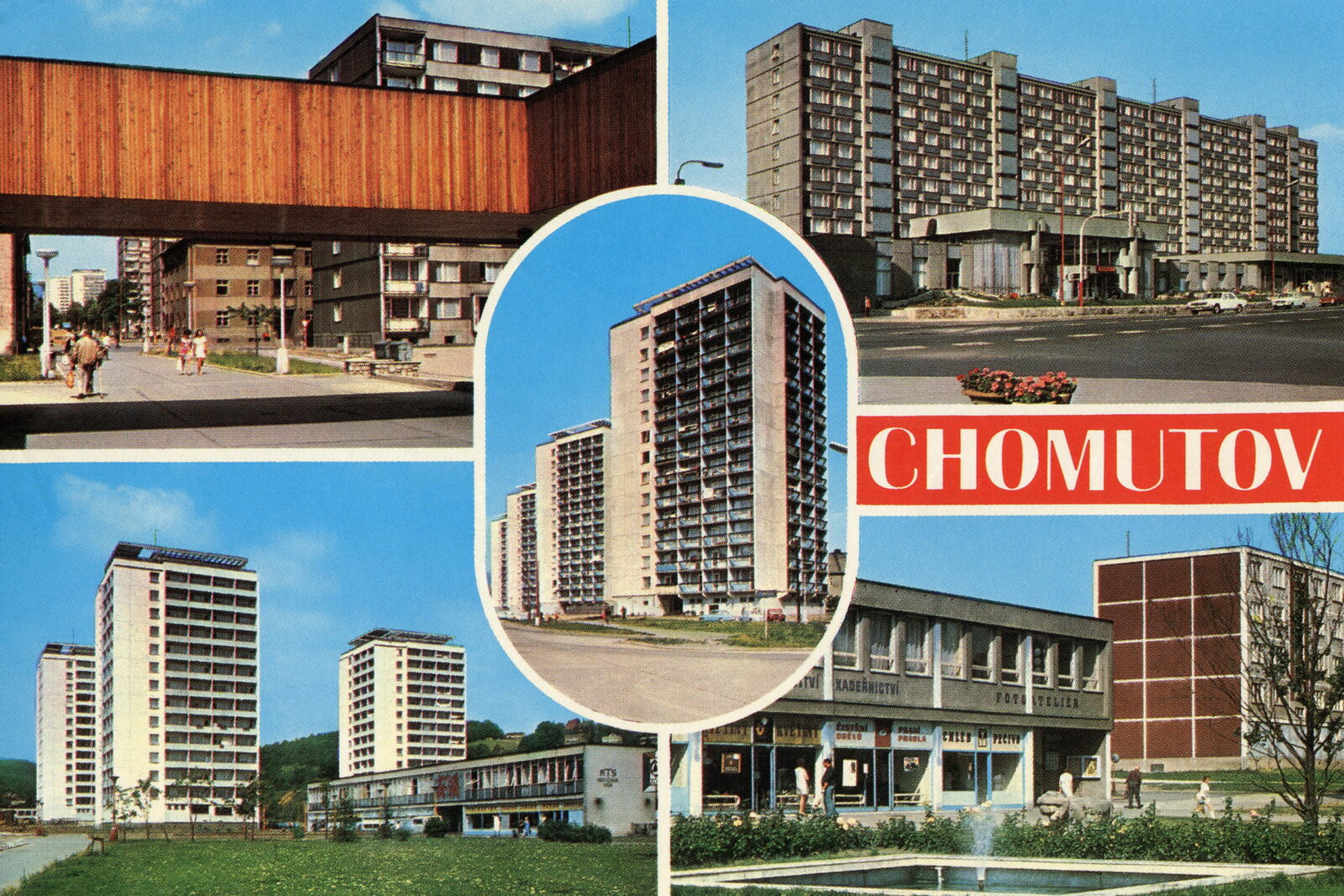 POHLEDOS Pohlednice Pohled Panelák Paneláky Sídliště Chomutov