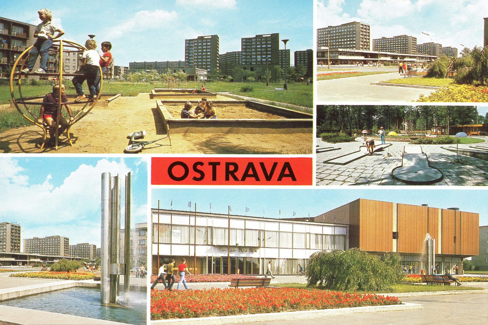 POHLEDOS Pohlednice Pohled Panelák Paneláky Sídliště Ostrava Jížní Město