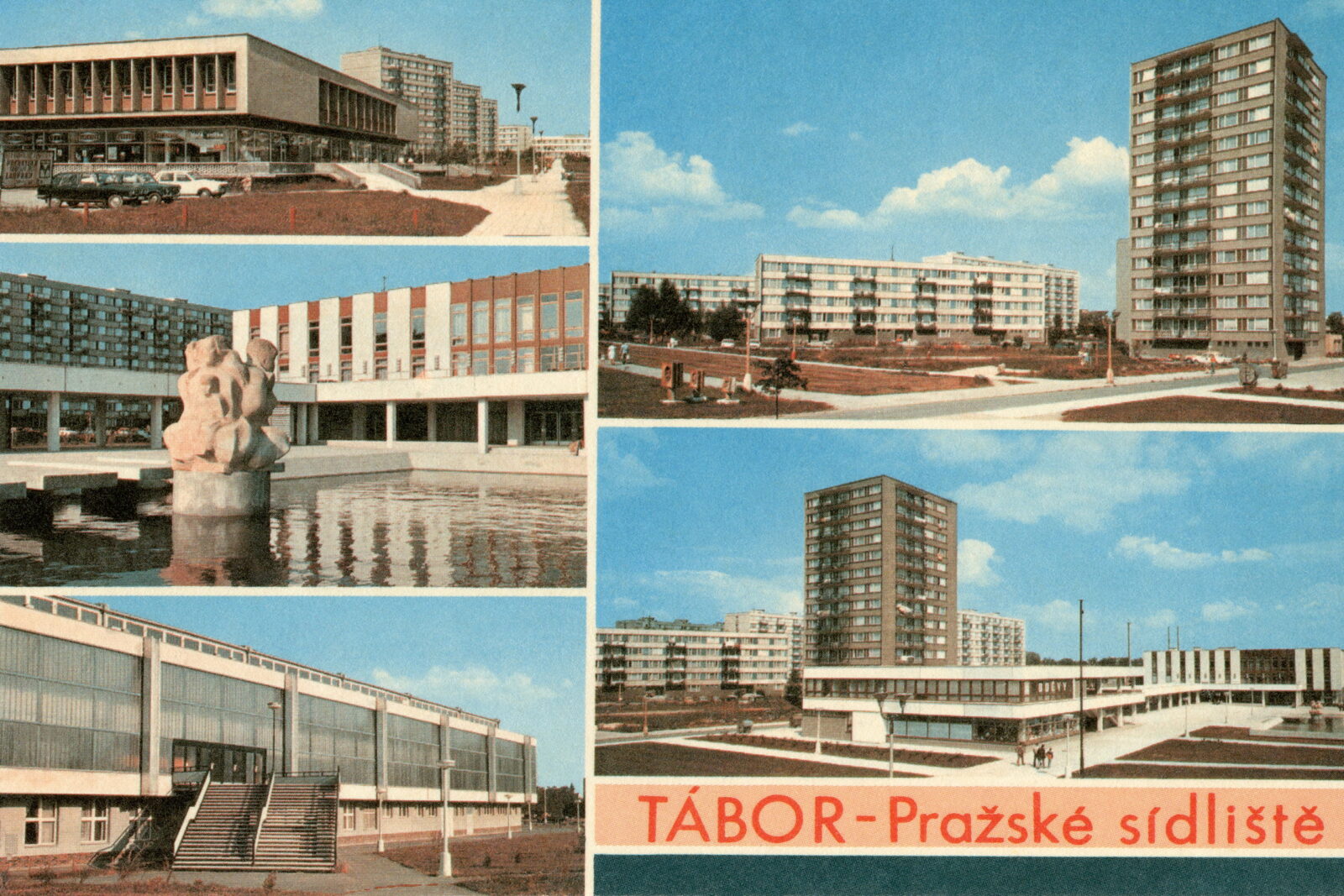 POHLEDOS Pohlednice Pohled Panelák Paneláky Tábor Prazšké Sídliště