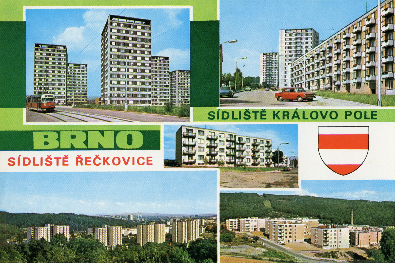 POHLEDOS Pohlednice Pohled Panelák Paneláky Sídliště Brno Řečkovice Královo Pole
