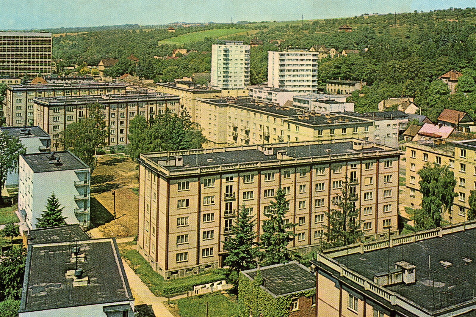 POHLEDOS Pohlednice Pohled Panelák Paneláky Sídliště Zlín Gottwaldov Padělky