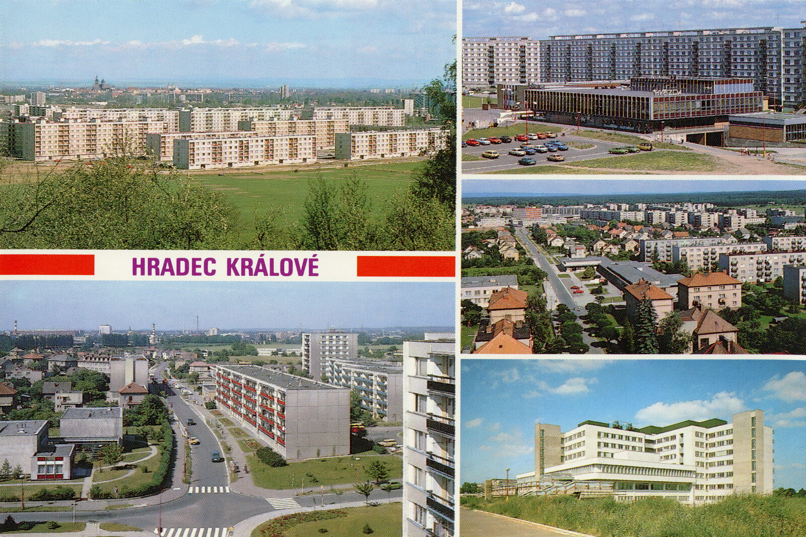 POHLEDOS Pohlednice Pohled Panelák Paneláky Sídliště Hradec Králové