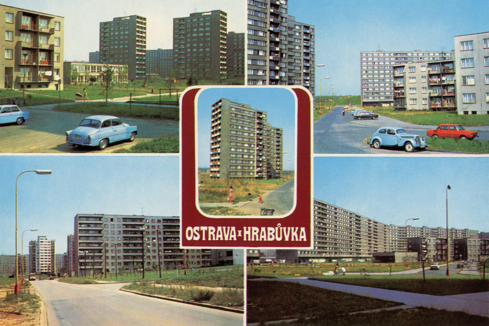 POHLEDOS Pohlednice Pohled Panelák Paneláky Sídliště Ostrava Hrabůvka