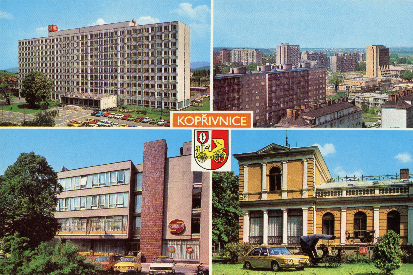 POHLEDOS Pohlednice Pohled Panelák Paneláky Sídliště Kopřivnice