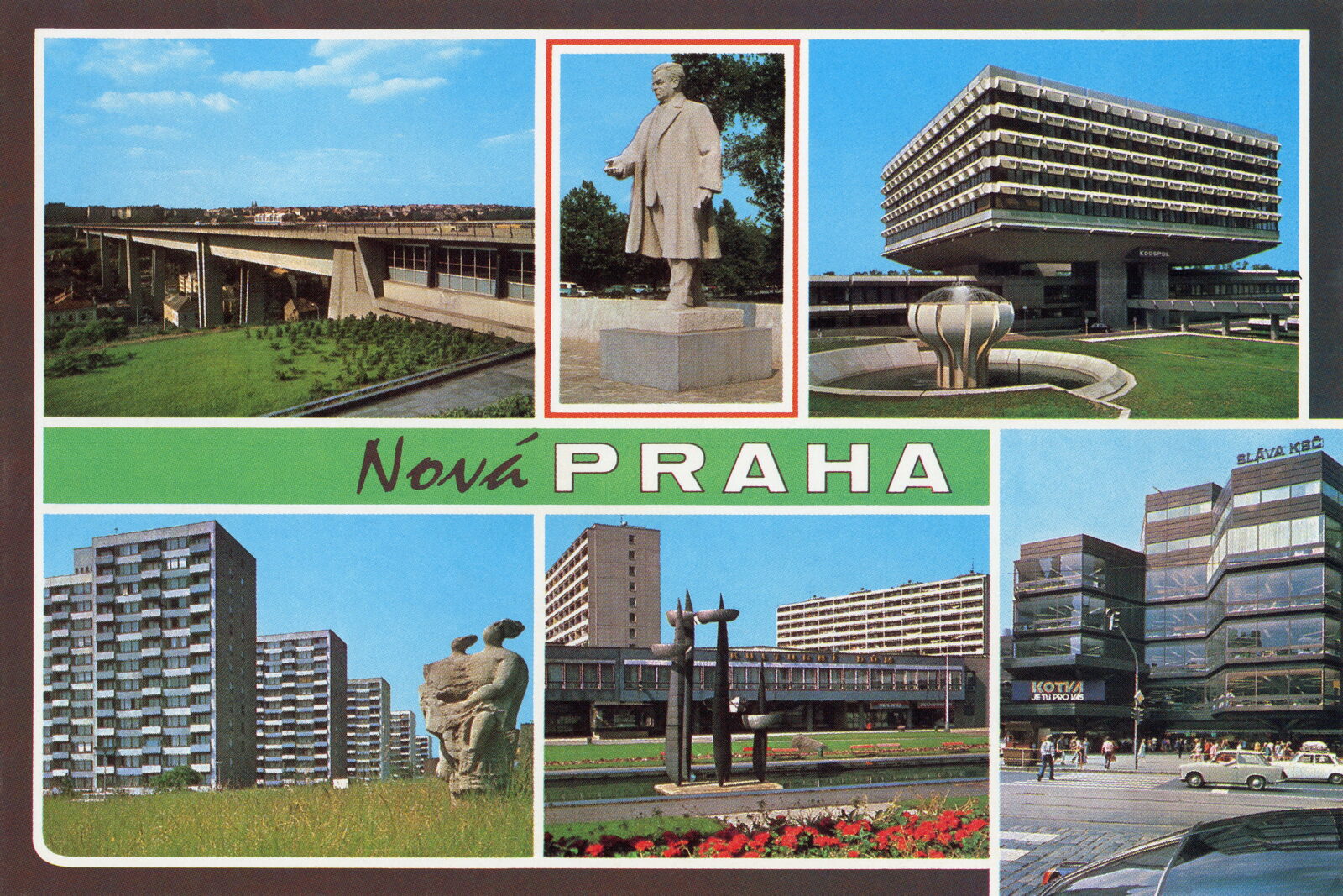 POHLEDOS Pohlednice Pohled Panelák Paneláky Sídliště Nová Praha