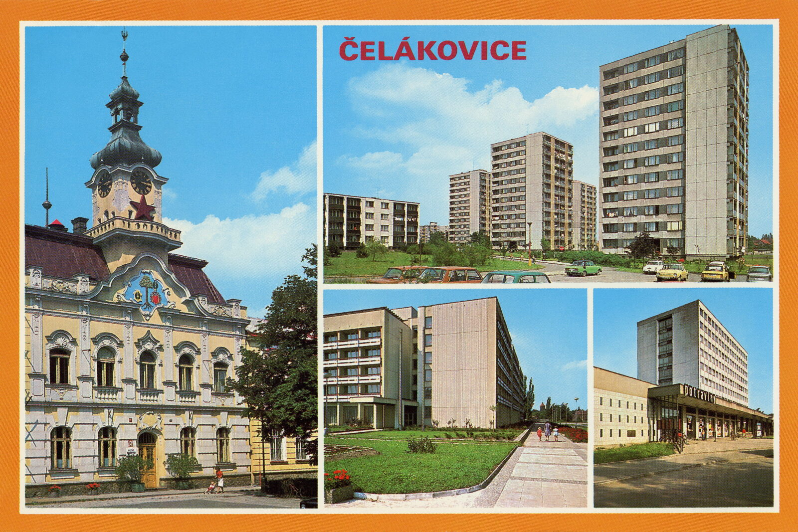 POHLEDOS Pohlednice Pohled Panelák Paneláky Sídliště Čelákovice