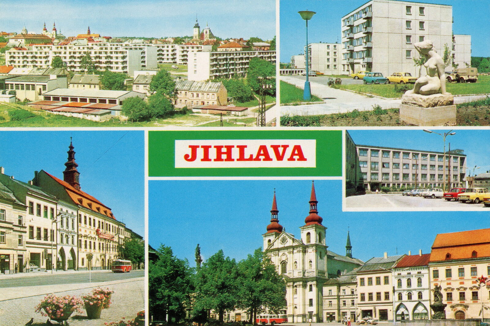POHLEDOS Pohlednice Pohled Panelák Paneláky Sídliště Jihlava