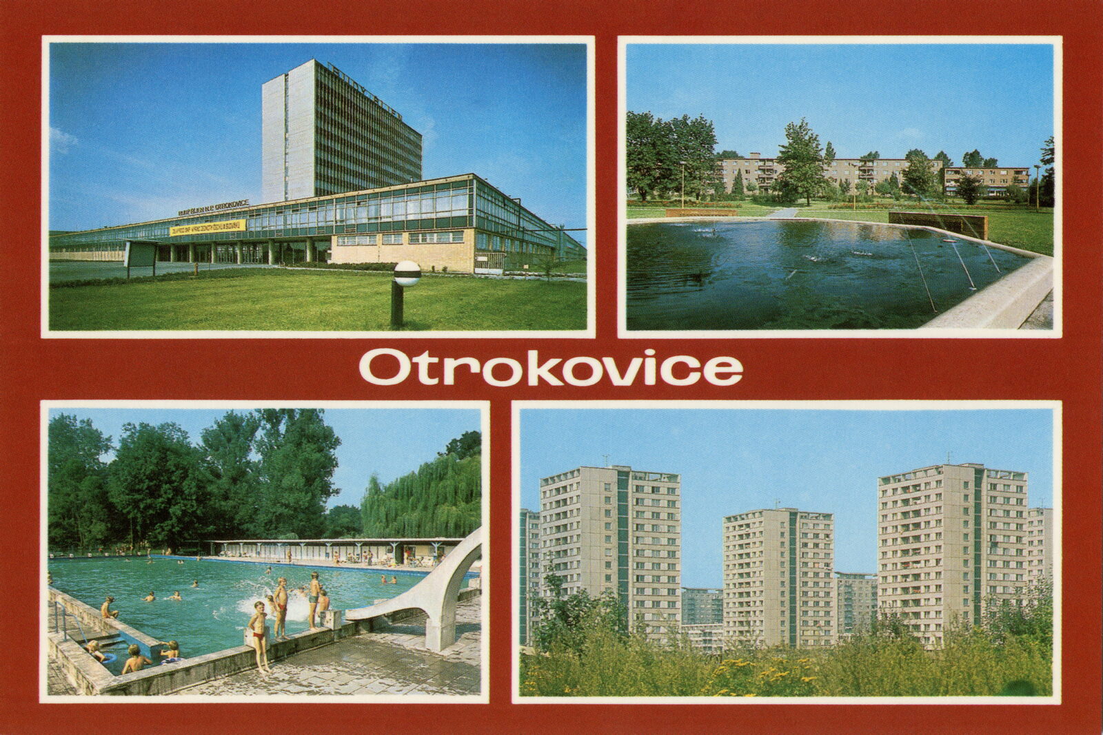 POHLEDOS Pohlednice Pohled Panelák Paneláky Sídliště Otrokovice Gottwaldov