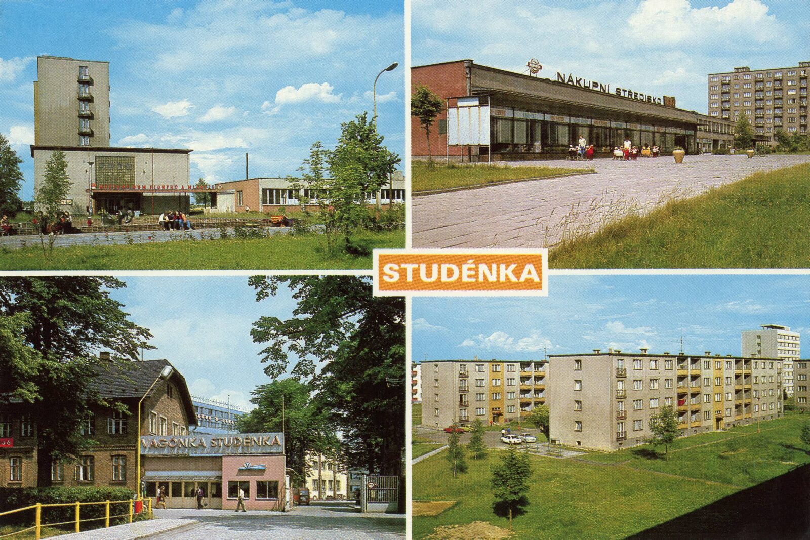 POHLEDOS Pohlednice Pohled Panelák Paneláky Sídliště Studénka