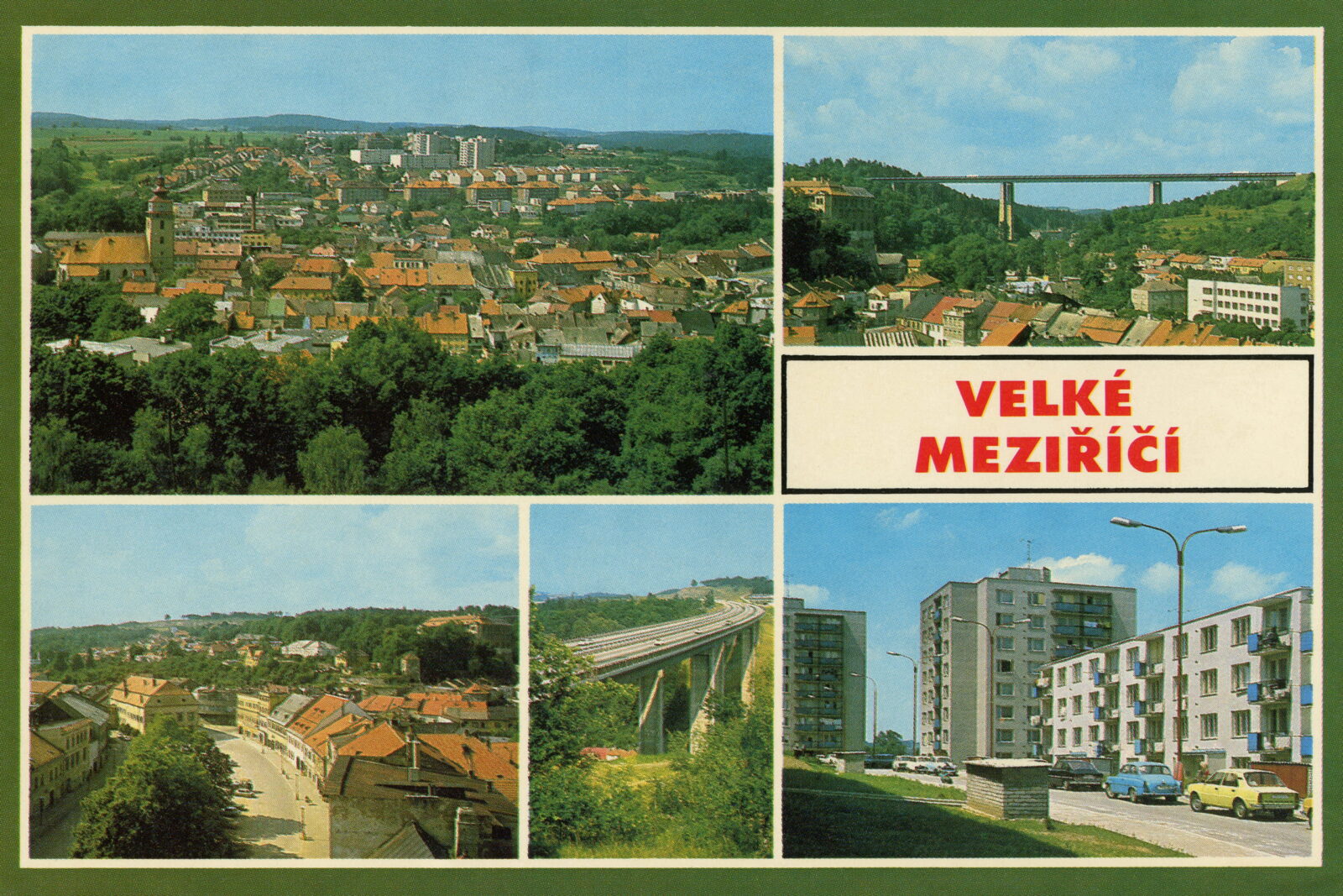 POHLEDOS Pohlednice Pohled Panelák Paneláky Sídliště Velké Meziříčí